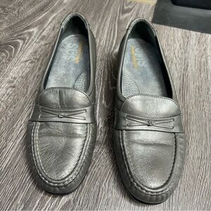 SAS SLIP ON COMFORT Silver Loafers for Women